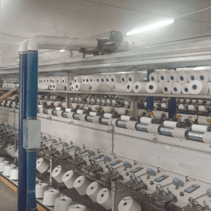 Double yarn machine blowing and suction cleaning machine