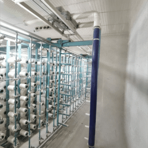 Warping machine blowing and suction cleaning machine